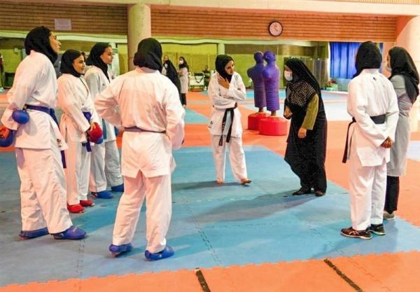حضور فرهادی زاد در تمرین تیم ملی کاراته بانوان